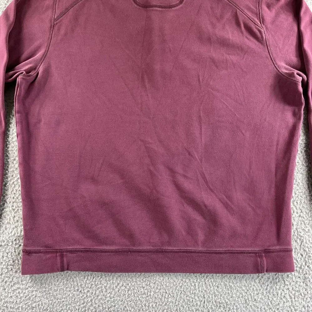 Tommy Bahama Sweater Mens‎ Extra Large Maroon Red Pullover 1/4 Zip Pima Cotton